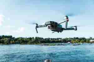 Drone working on Agriculture photo