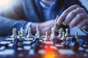 Design Thinking Strategy conveyed through chess photo