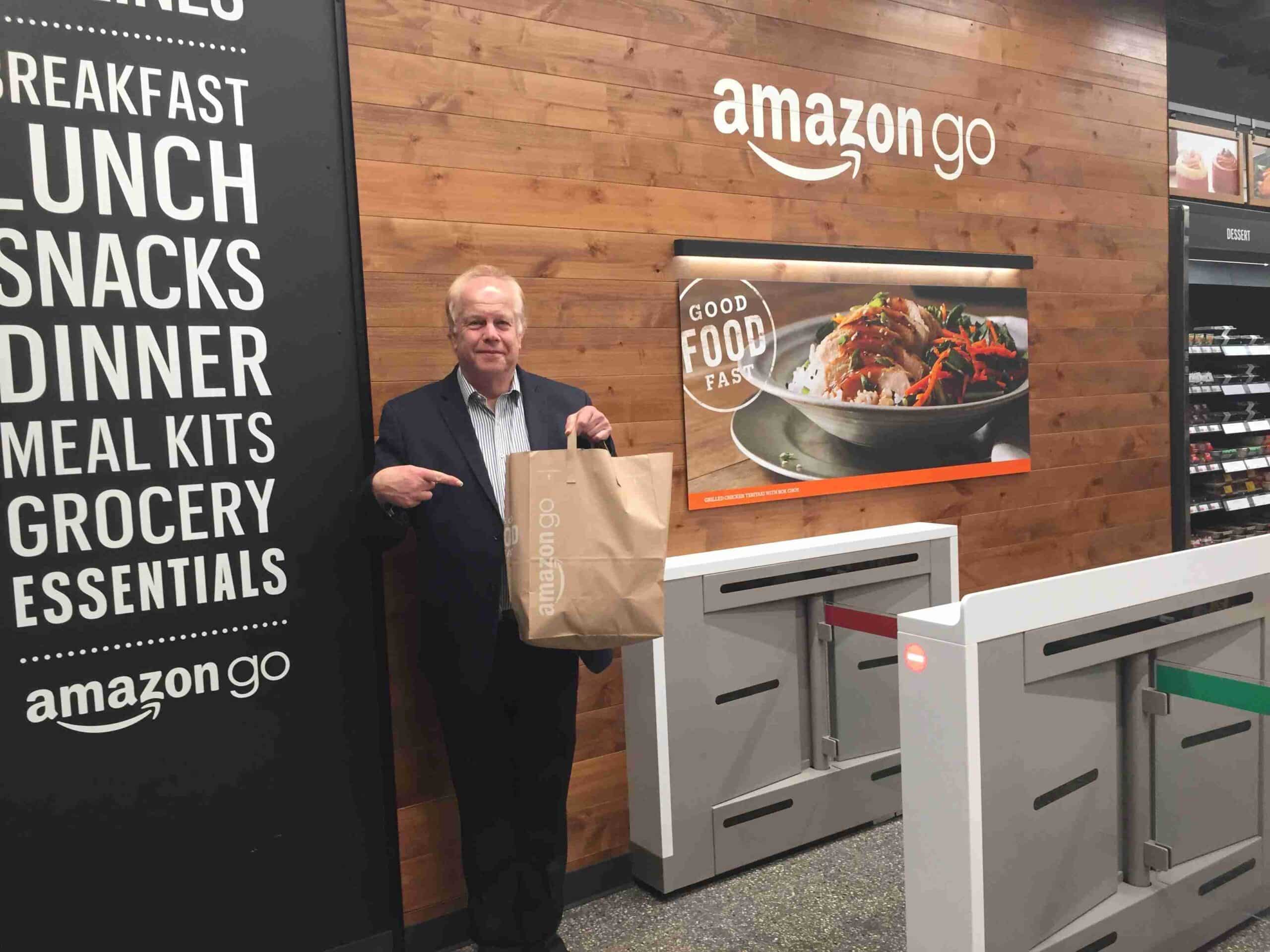 Jeffrey Tobias shopping at Amazon Go in San Francisco