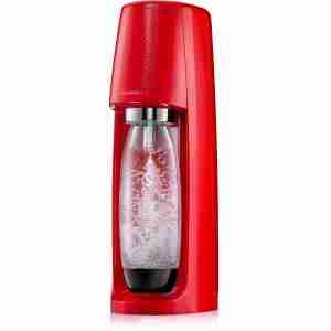 innovation in israel with sodastream. image is of a red sodastream machine with a sodastream glass being turned into a fizzy drink