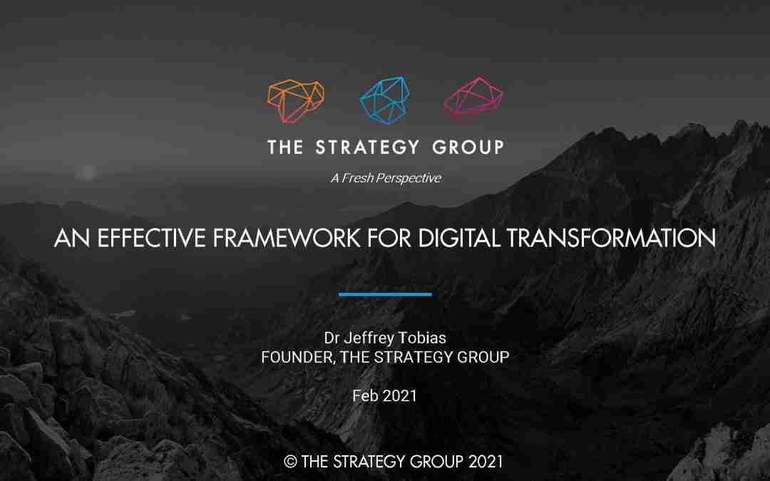 Webinar: An Effective Framework for Digital Transformation