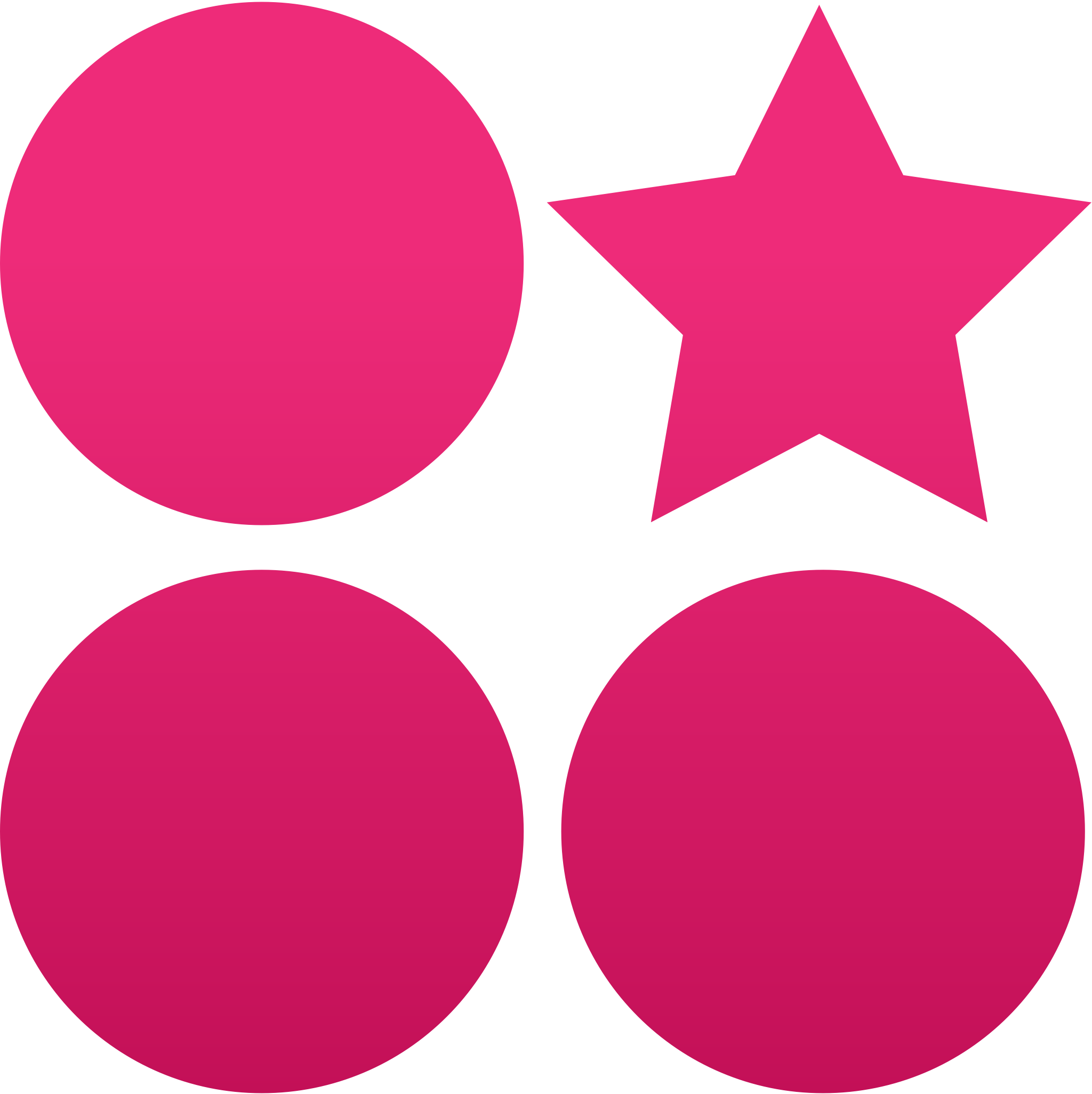 An image of three circles and one star next to them conveying the importance of Differentiation in Business Strategy
